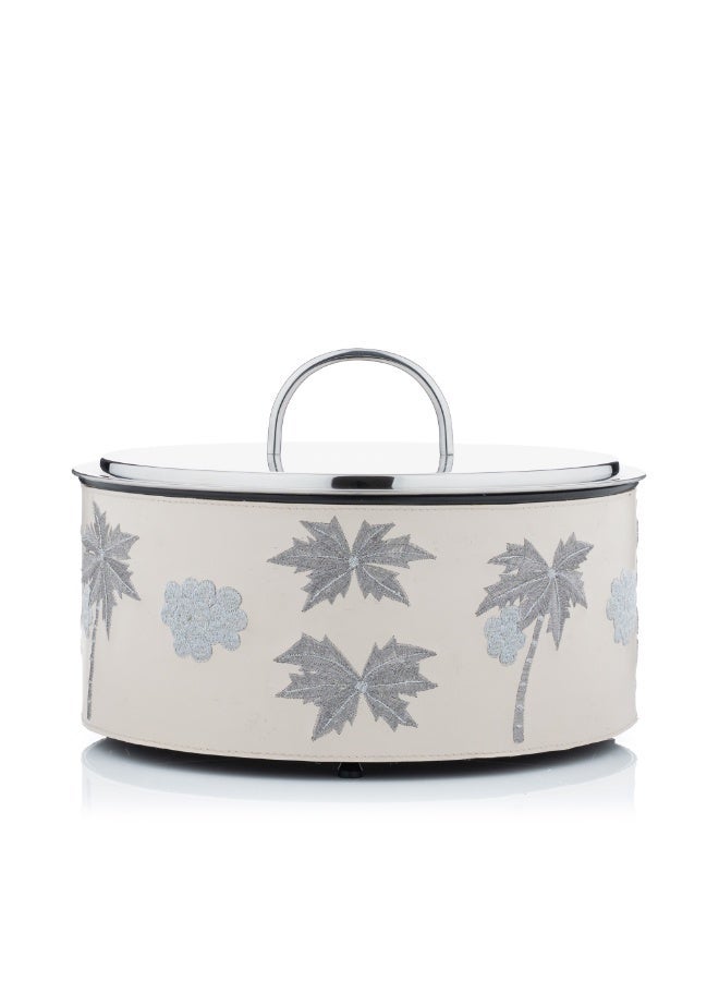 بلندز سخان طعام بيج 3 لتر بنقش الزهور - Image 1